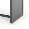 Ashley 38" Outdoor Side End Table, Rectangular Top, Modern Brown