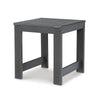 Wigo 22 Inch Outdoor Side End Table, Slatted Top, Modern Charcoal Gray By Casagear Home