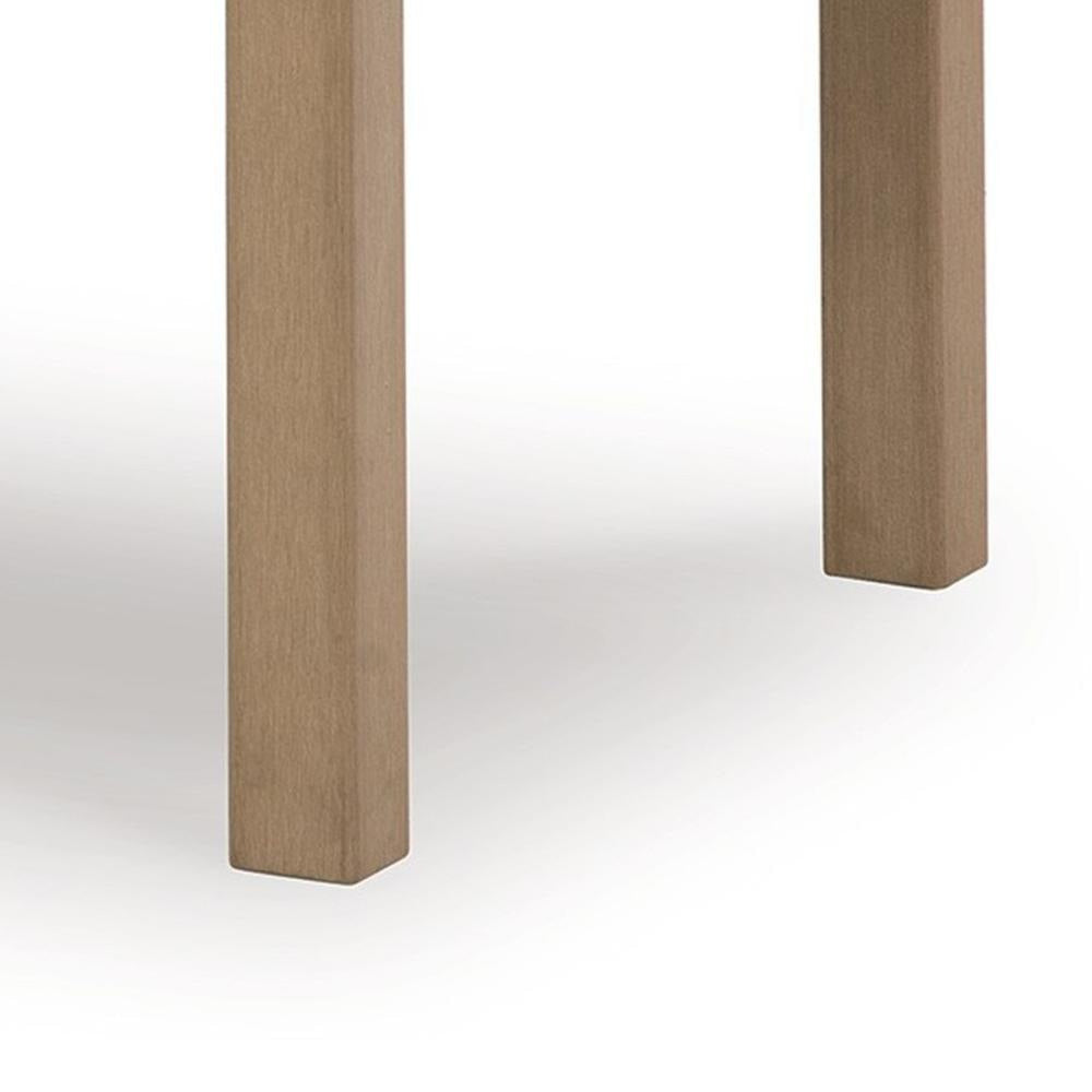 Ashley Karo 49 Inch Outdoor Coffee Table Slatted Natural Brown BM315970