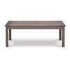 Ashley Karo 49 Inch Outdoor Coffee Table Slatted Top Modern Brown BM315972