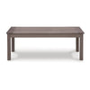 Ashley Karo 49 Inch Outdoor Coffee Table, Slatted Top, Modern Brown
