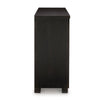 Sili 54 Inch Dining Buffet Console 2 Double Door Cabinet Drawers Black By Casagear Home BM315978