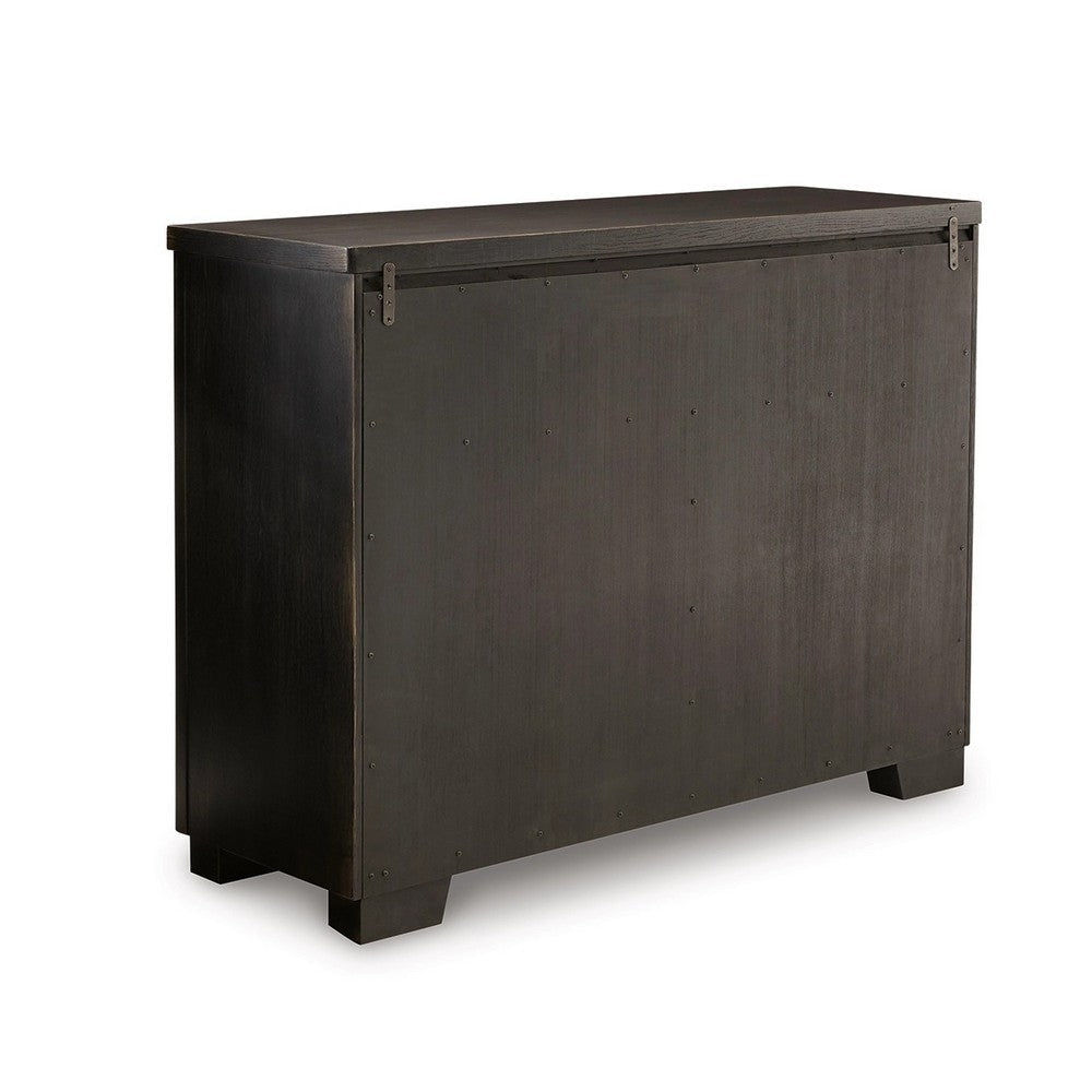 Ashley Sili 54’’ Dining Buffet Console 2 Cabinets Drawers Black BM315978