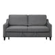 Katy 72 Inch Sleeper Sofa Convertible Pull Out Bed Solid Wood Gray Velvet By Casagear Home BM316003