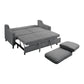 Katy 72 Inch Sleeper Sofa Convertible Pull Out Bed Solid Wood Gray Velvet By Casagear Home BM316003