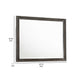 Zavi 32 x 40 Dresser Mirror Rectangular Glass Nutmeg Brown Finish By Casagear Home BM316128