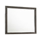 Zavi 32 x 40 Dresser Mirror Rectangular Glass Nutmeg Brown Finish By Casagear Home BM316128