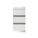 Ara 63 Inch Wide Dresser 6 Drawers Crystal Accents White Laminate Finish By Casagear Home BM316131