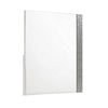Ara 33 x 39 Dresser Mirror Crystal Accents White Glossy Laminate Finish By Casagear Home BM316132