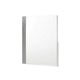 Ara 33 x 39 Dresser Mirror Crystal Accents White Glossy Laminate Finish By Casagear Home BM316132