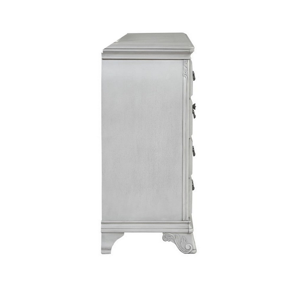 Api 66 Inch Wide Dresser 8 Drawers 1 Cabinet Drop Handles Mist Gray By Casagear Home BM316142