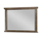 Lan 40 x 47 Dresser Mirror Tempered Glass Rectangular Rustic Taupe By Casagear Home BM316148