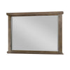 Lan 40 x 47 Dresser Mirror Tempered Glass Rectangular Rustic Taupe By Casagear Home BM316148