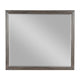 Wali 38 x 44 Dresser Mirror Beveled Rectangular Tempered Glass Gray By Casagear Home BM316149