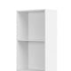 53 Inch Slim Bathroom Linen Cabinet Open Shelves Storage Drawers White By Casagear Home BM316217