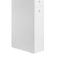 53 Inch Slim Bathroom Linen Cabinet, Open Shelves, Storage Drawers, White By Casagear Home