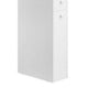 53 Inch Slim Bathroom Linen Cabinet Open Shelves Storage Drawers White By Casagear Home BM316217