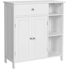 31 Inch Bathroom Linen or Kitchen Cabinet Open Shelves Storage White By Casagear Home BM316219