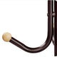 Deli 71 Inch Coat Rack 12 Hooks with Round Knobs 4 Legs Brown Metal By Casagear Home BM316243