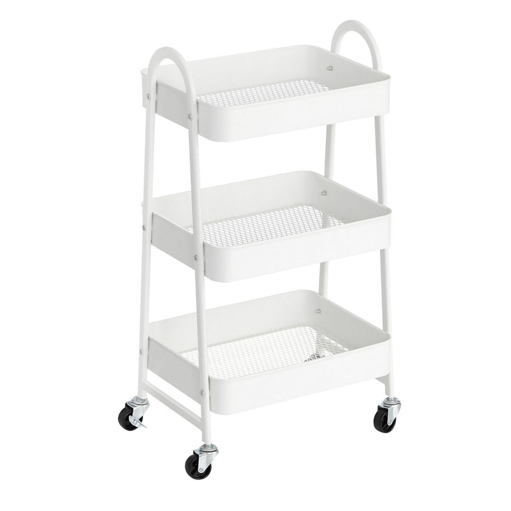 Navi 31 Inch Rolling Cart on Caster Wheels for Home, Office, Storage By Casagear Home