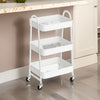 Navi 31 Inch Rolling Cart on Caster Wheels for Home, Office, Storage By Casagear Home