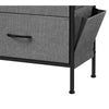 Savi 42 Inch Small Space Dresser 8 Fabric Drawers with Side Pockets Gray By Casagear Home BM316267