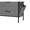 Savi 42 Inch Small Space Dresser 6 Fabric Drawers with Side Pockets Gray By Casagear Home BM316268