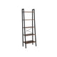 Javi 68 Inch Corner Ladder Shelf 5 Tiers X Shape Crossbars Brown Black By Casagear Home BM316271