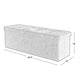 Zok 43 Inch Folding Storage Ottoman Bench Tufted Removable Top Dark Blue By Casagear Home BM316279