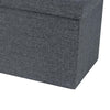 Zok 30 Inch Folding Storage Ottoman Bench, Tufted, Removable Top, Gray By Casagear Home