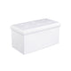 Siya 30 Inch Folding Storage Ottoman Bench Tufted Removable Top White By Casagear Home BM316287