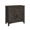 Syna 32 Inch Storage Buffet Cabinet 2 Drawers Doors Farmhouse Gray By Casagear Home BM316290