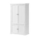 54 Inch Kitchen Pantry Cabinet Double Door Adjustable Shelves White By Casagear Home BM316291