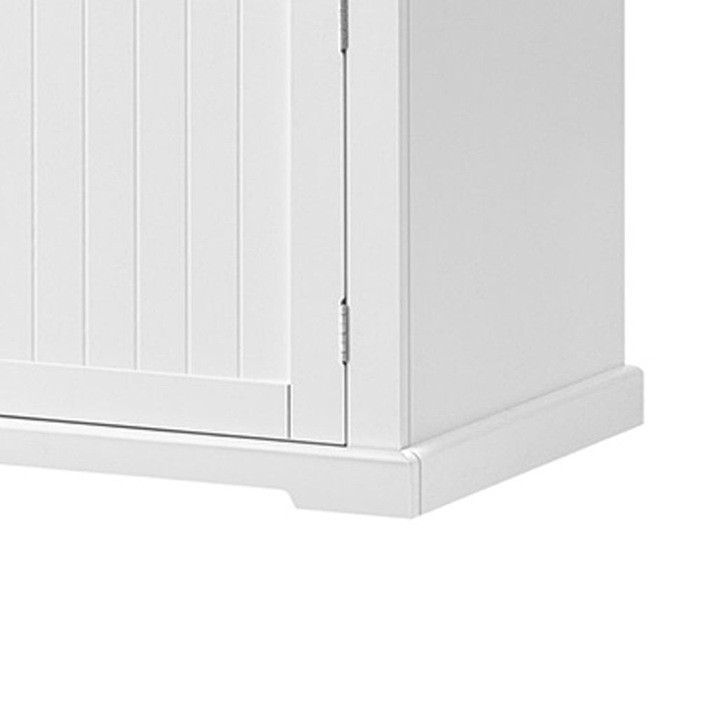 54 Inch Kitchen Pantry Cabinet, Double Door, Adjustable Shelves, White By Casagear Home