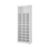 74 Inch Shoe Rack Wide Top Shelf 30 Pairs Storage Compartments White By Casagear Home BM316305