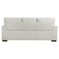 Meil 84 Inch Sofa Beige Chenille Nailhead Trim Foam Cushions Solid Wood By Casagear Home BM316337