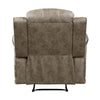 Bento 38 Inch Manual Recliner Chair Tab Pull Sandy Brown Microfiber By Casagear Home BM316348