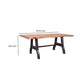 Umey 79 Inch Dining Table Live Edge Brown Mango Wood Black Angled Base By Casagear Home BM316415