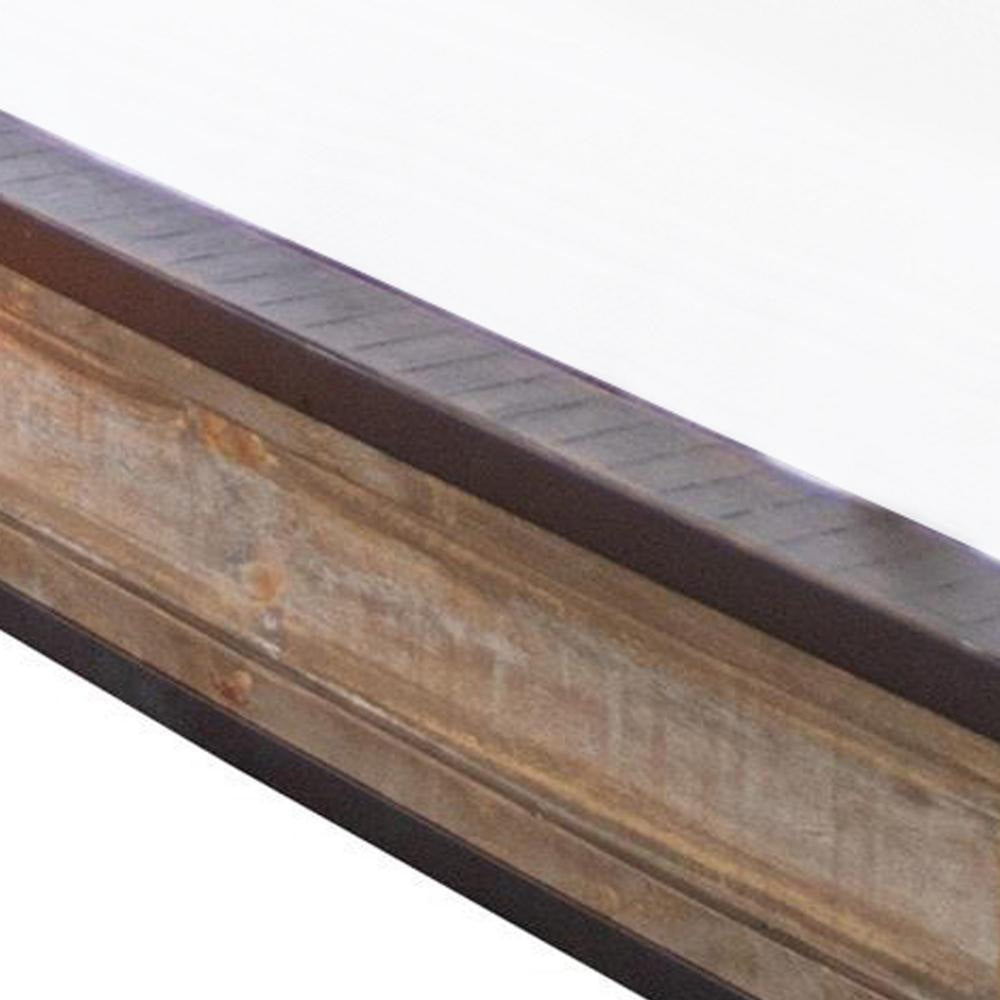 Amy Queen Size Bed Raised Panel Headboard Farmhouse Gray Brown Pine Wood By Casagear Home