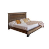 Amy California King Size Bed Raised Panel Headboard Farmhouse Gray Brown By Casagear Home