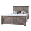 Geny King Size Bed Farmhouse Rustic Panels Gray Brown Mango Wood Finish By Casagear Home BM316435