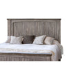 Geny Queen Size Bed Farmhouse Rustic Panels Gray Brown Mango Wood Finish By Casagear Home BM316436