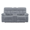 Charl 78 Inch Power Recliner Loveseat Cupholder Console USB Light Gray By Casagear Home BM316455