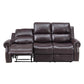 Tavi 83 Inch Sofa Power Recliner Nailhead Trim Cushioned Brown Finish By Casagear Home BM316490