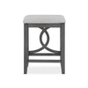 Ruth 25 Inch Counter Height Stool Set of 2, Beige Polyester Padded, Gray By Casagear Home
