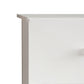 Ruo 25" Inch Modern Nightstand, 2 Drawers, Chrome Plinth Base, White Wood By Casagear Home