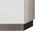 Ruo 50 Inch Tall Dresser Chest 5 Drawers Chrome Plinth Base White Wood By Casagear Home BM316511