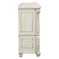 Ellia 68 Inch Wide Dresser Scrolled 6 Drawers Vintage Ivory White By Casagear Home BM316517