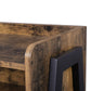 20 Inch Side End Table Nightstand Stackable Tray Top Rustic Brown Black By Casagear Home BM316539