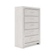 Ashley 51’’ Tall Dresser Chest 5 Drawers White Wood Finish BM316571